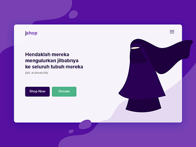 Jshop Landing Page Illustration banner design ecommerce illustration landing page landing page ui online shop userinterface web website