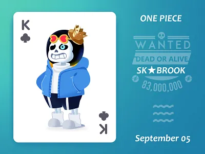 Brook！~ brook illustration one piece sans undertale 布鲁克