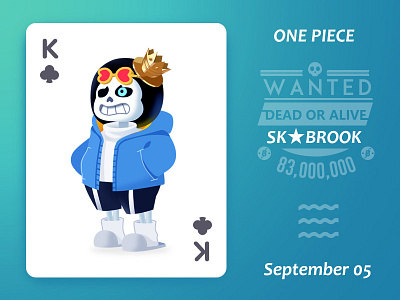 Brook！~ brook illustration one piece sans undertale 布鲁克