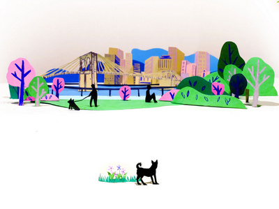 illustrations for nycpooch.com art illustration papercut