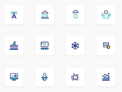 Iconset artwork blue. colours design free hellofello icon icons illustration ux website