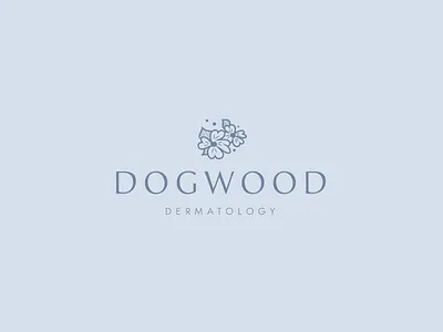 Dogwood Dermatology dogwood elegant elegant logo feminine feminine logo floral flower flowers handdrawn illustration logo minimalist