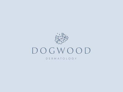 Dogwood Dermatology dogwood elegant elegant logo feminine feminine logo floral flower flowers handdrawn illustration logo minimalist