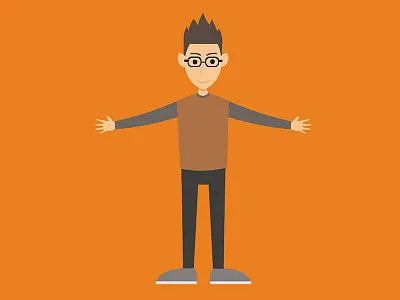 Self-portrait branding illustration vector