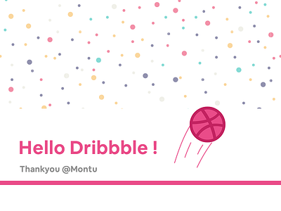 Hello Dribbble! debut design graphic design illustration typography uidesign ux