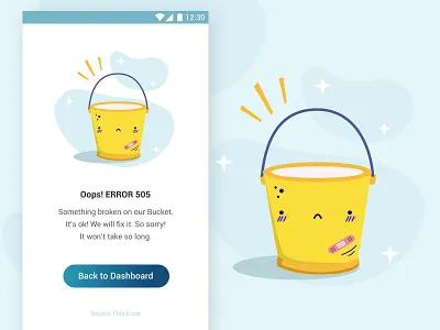 Page Error app design error page illustration ui