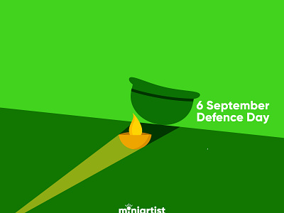 Defence Day - 6sep army creativead defenceday desiginspiration icon illustration minimal minimal poster pakistan perspective tribute