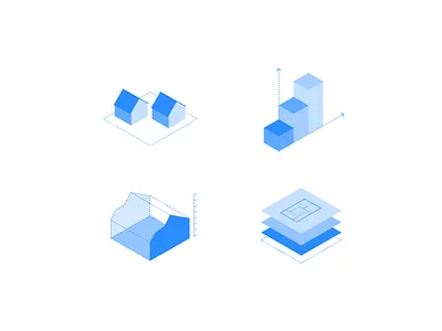 Sitings Icons 3d construction icons icons design isometric perspective ui ux