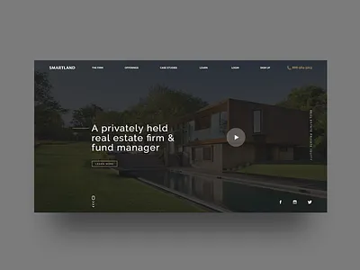 Smartland Website Design landing page real estate ui uidesign ux ux ui ux design web