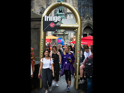 Edinburgh Fringe Festival artworking branding colour design edinburgh environmental design festival graphic design illustration logo print design scotland signage spraypaint street art street design vector