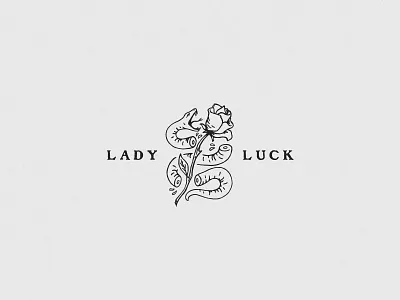 Lady Luck Tattoos branding design icon illustration logo logodesign tattoos typography