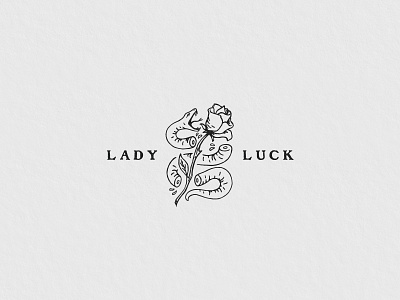 Lady Luck Tattoos branding design icon illustration logo logodesign tattoos typography