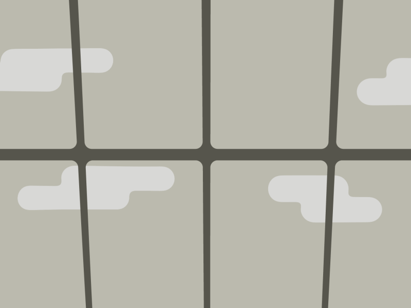 The view from the ground 2d airplane airport animation design gif illustration motion graphics window