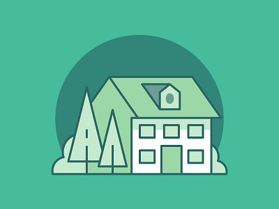 Homestay app design flat geometry icon illustration ui ux vector web