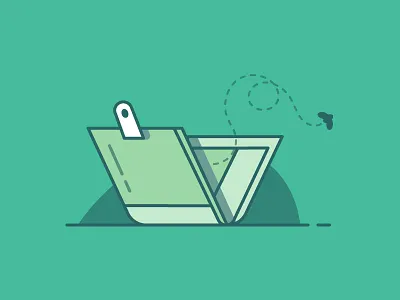 Empty Pocket app design flat geometry icon illustration ui ux vector web
