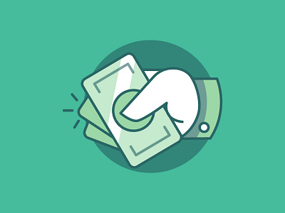 Cash Back app design flat geometry icon illustration ui ux vector web