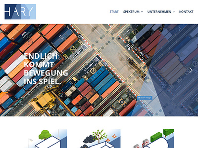 Hary Ag Webseite graphic design webdesign wordpress
