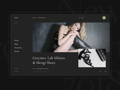 Elite Concept design nikitashubinru site ui ui design uidesign uiux ux uxui webdesigner