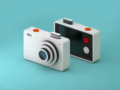 Braun Digital Camera 3d c4d camera model