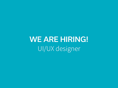 We Are Hiring beekeeper design hiring job product team uiux zurich