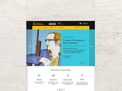 Casa del Estudiante. Web Design + Logo Design logo ui design web