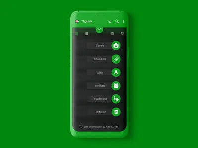 Evernote Android App | Dark theme account android android app buttons dark dark dashboard dark theme design evernote menu menu design mockup new options profile