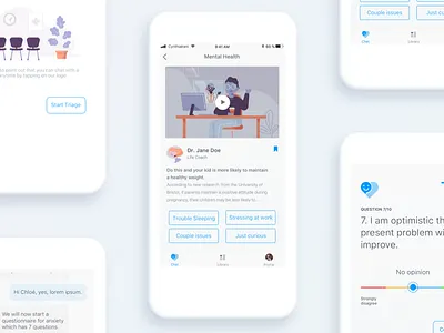 Patient App - Proof of Concept automation chat chatbot clinic cynthia irani doctor app healthcare triage user experience virtual clinic virtual healthcare