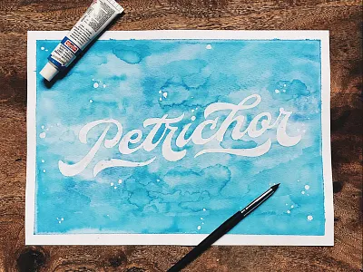 Petrichor design handmade handwriting illustration marble rawtype type typography vietnam