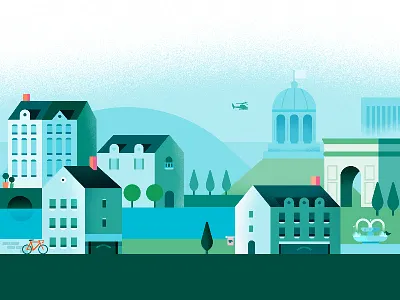 Google Pay | European Cityscape | Day app architecture city europe google google pay illustration