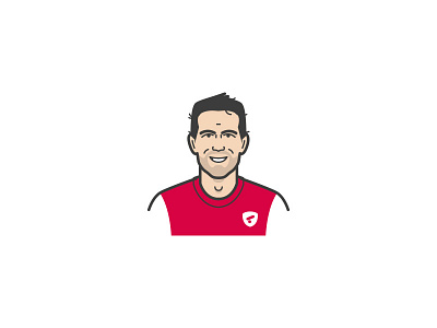 F is for Fabregas (Calciatori dalla A alla Z) branding flat graphicdesign icon illustration logo typography ui ux vector