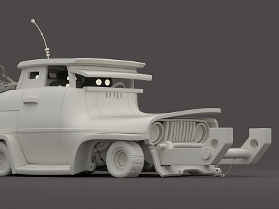 Motor Heap Clay 3D Model 3d