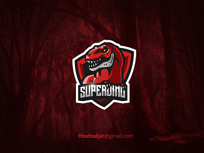 Superdino animal debut design designgraphic esport icon illustration logo mascot sport vector