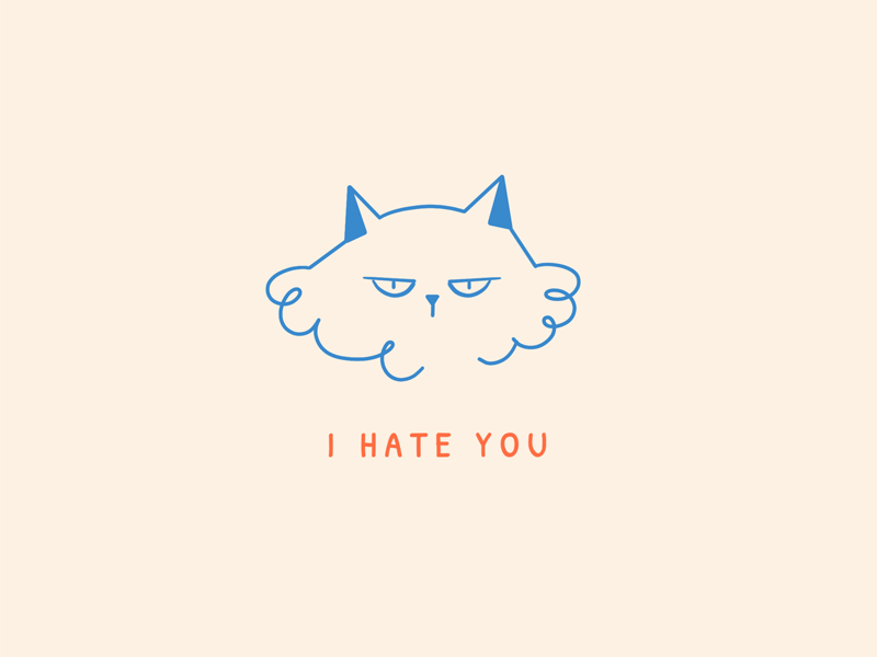 Expressions apple pencil art cat cat illustration cat lady cat logo character design design expression face faceid gif hate icon illustration illustrator ipad pro procreate