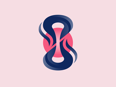 Liquid and sliced time illistration liquid logo mark sign symbol