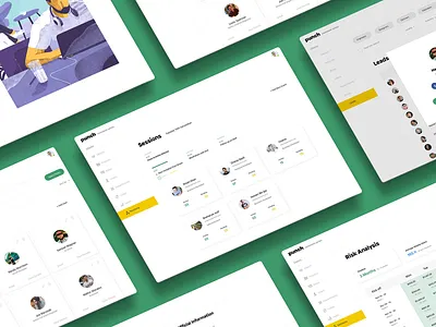 Command Center clean dashboard design flat managment minimal typography ui ux