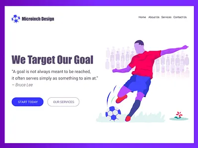 Business Goal aim business goal colorfull design concept creative fashion flat design football football app illustration isometric design landing page sports sucess target trending design we design web design
