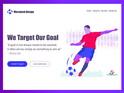 Business Goal aim business goal colorfull design concept creative fashion flat design football football app illustration isometric design landing page sports sucess target trending design we design web design