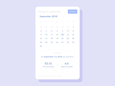 Daily UI 004 / Calculator calculator daily100 dailyui dailyui004 travel ui ux vacation