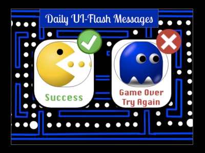 Daily UI Challenge-Flash Messages design psd ui