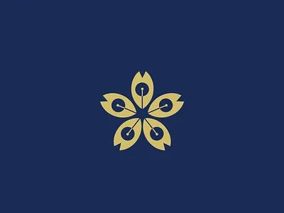 "Sakura Flower + Studio" Logo exploration 2018 brand branding d design exploration flat graphic icon identity illustration logo minimal premade type vector