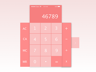 Daily ui calculator app design ui