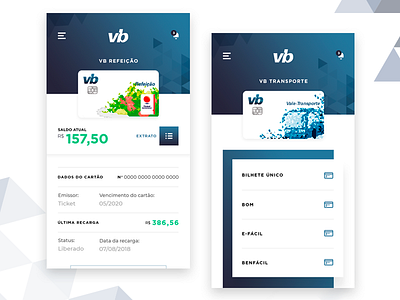 VB App app clean design flat layout minimalist ui ux