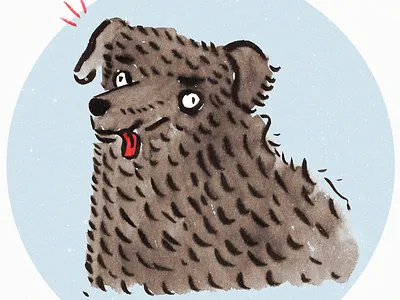 Doggo animal brush dog drawing funny funny signs illustration ink photoshop sketch