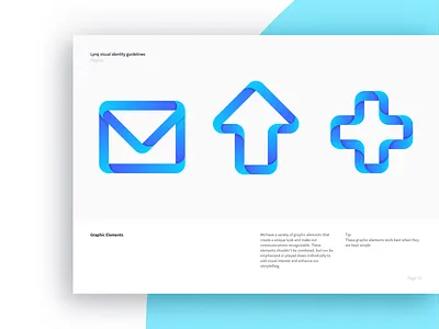 Lynq brand guidelines 7robots app blockchain brand branding crytocurrency design element finance gradient graphic guidelines icon link logo print vector