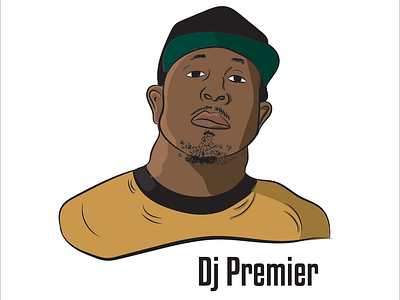 Dj Premier design drawing illustration vector