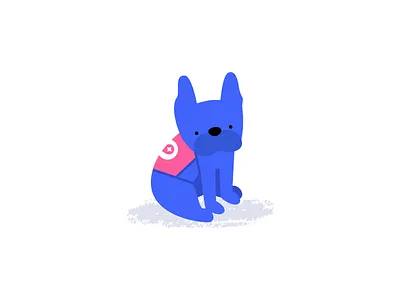 Boba french bulldog frenchie illustration mapbox