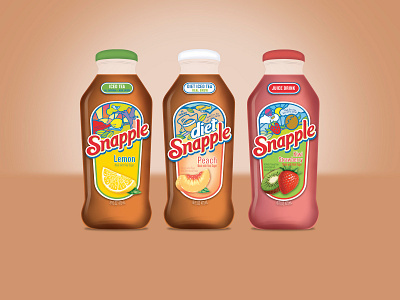 Snapple Redesign Concept branding design illustration packaging packaging design