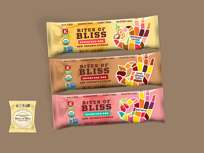 Bites of Bliss branding design illustration packaging packaging design