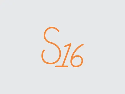 S16 Monoline Script logo monoline type