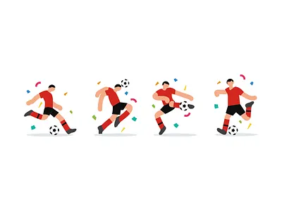Asian Games 2018 - Football doodle graphic illustration sports